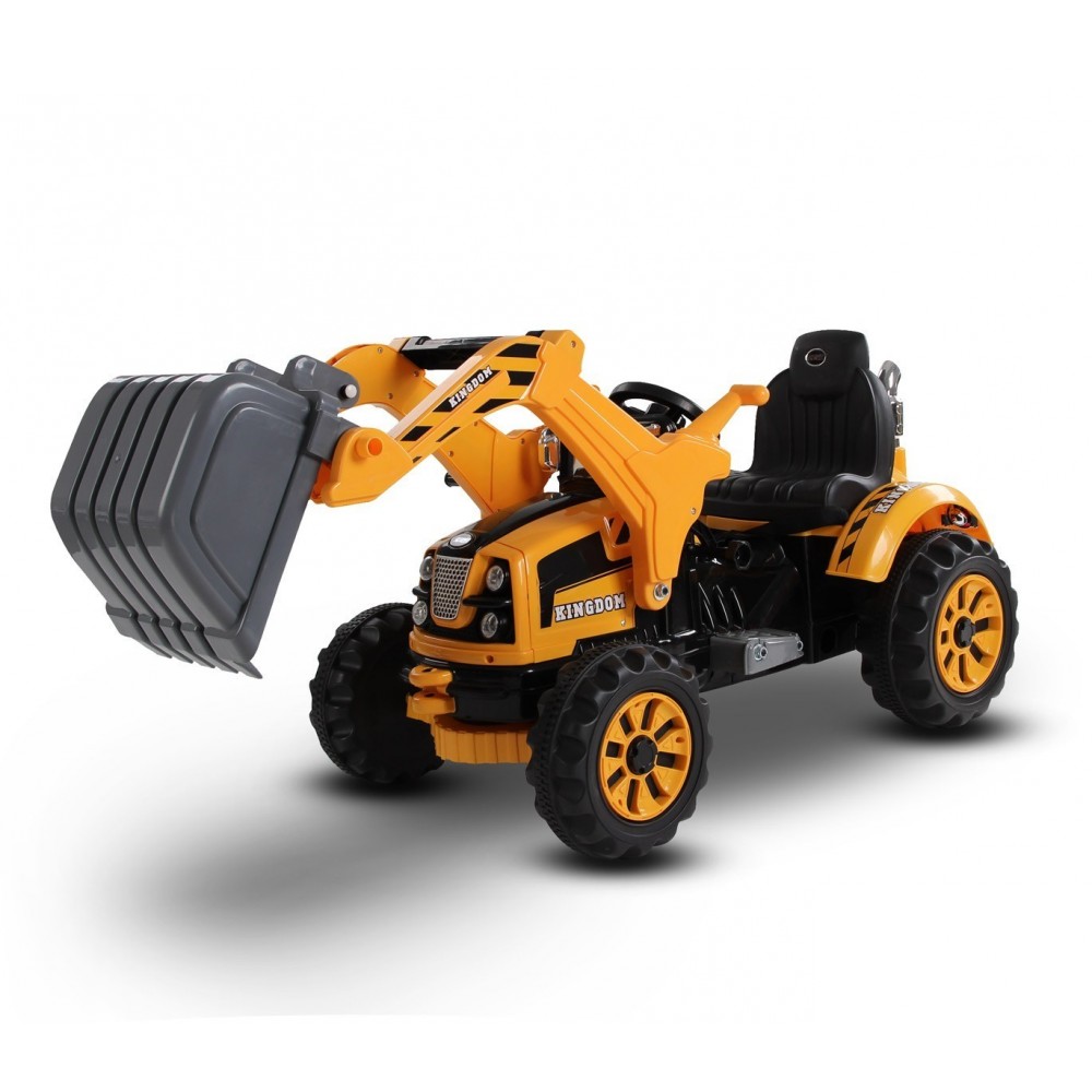 LT 843 Tractopelle électrique pour enfant monoplace 12V pelleteuse avec sons