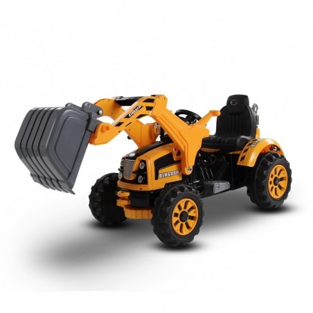 LT 843 Tractopelle électrique pour enfant monoplace 12V pelleteuse avec sons