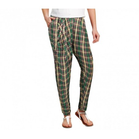 TG08-13 Pack de 3 pantalons sarouel pour femmes ass. STYLE carcan à carreaux