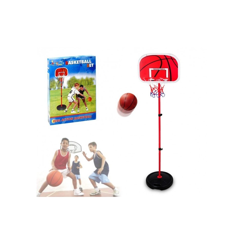 400067 Playset de basket-ball enfants avec panier réglable en hauteur et ballon
