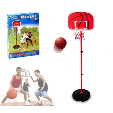 400067 Playset de basket-ball enfants avec panier réglable en hauteur et ballon