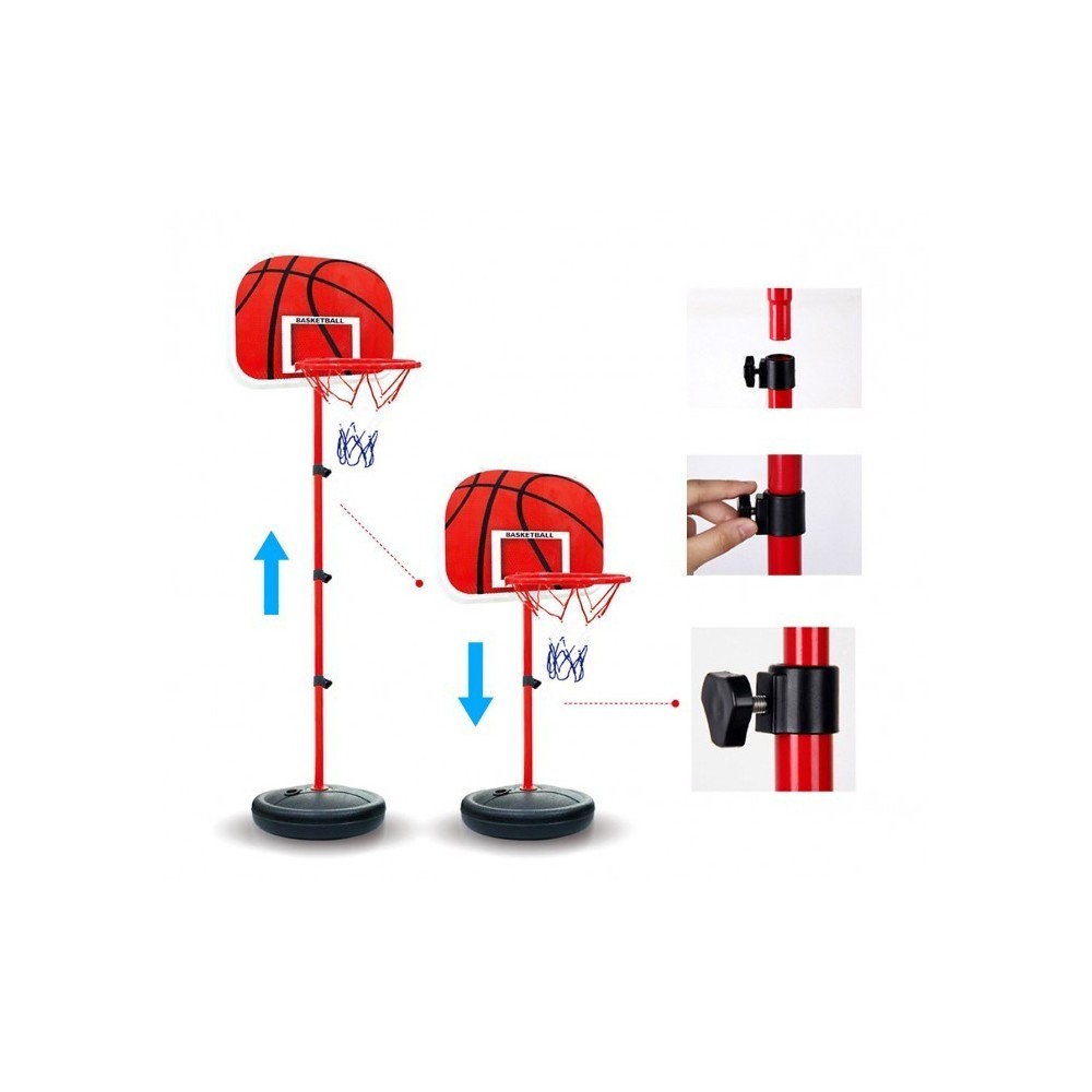 400067 Playset de basket-ball enfants avec panier réglable en hauteur et ballon