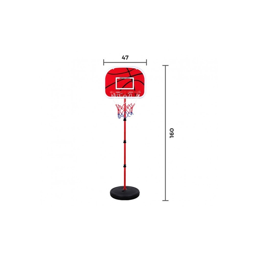400067 Playset de basket-ball enfants avec panier réglable en hauteur et ballon