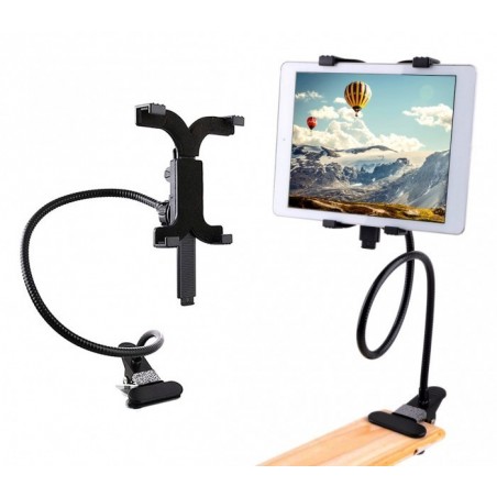 410108 Support universel métallique flexible pour tablette avec pince 410108 Support universel métallique flexible pour tablette avec pince