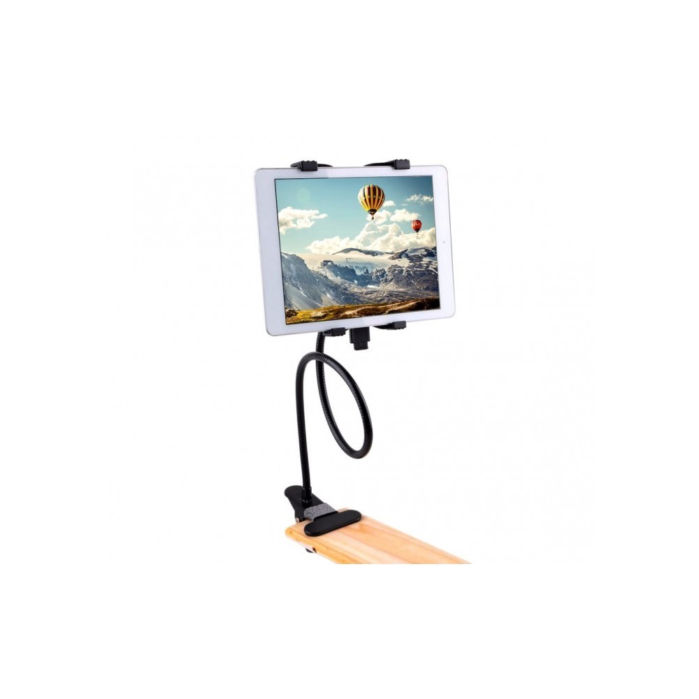 410108 Support universel métallique flexible pour tablette avec pince