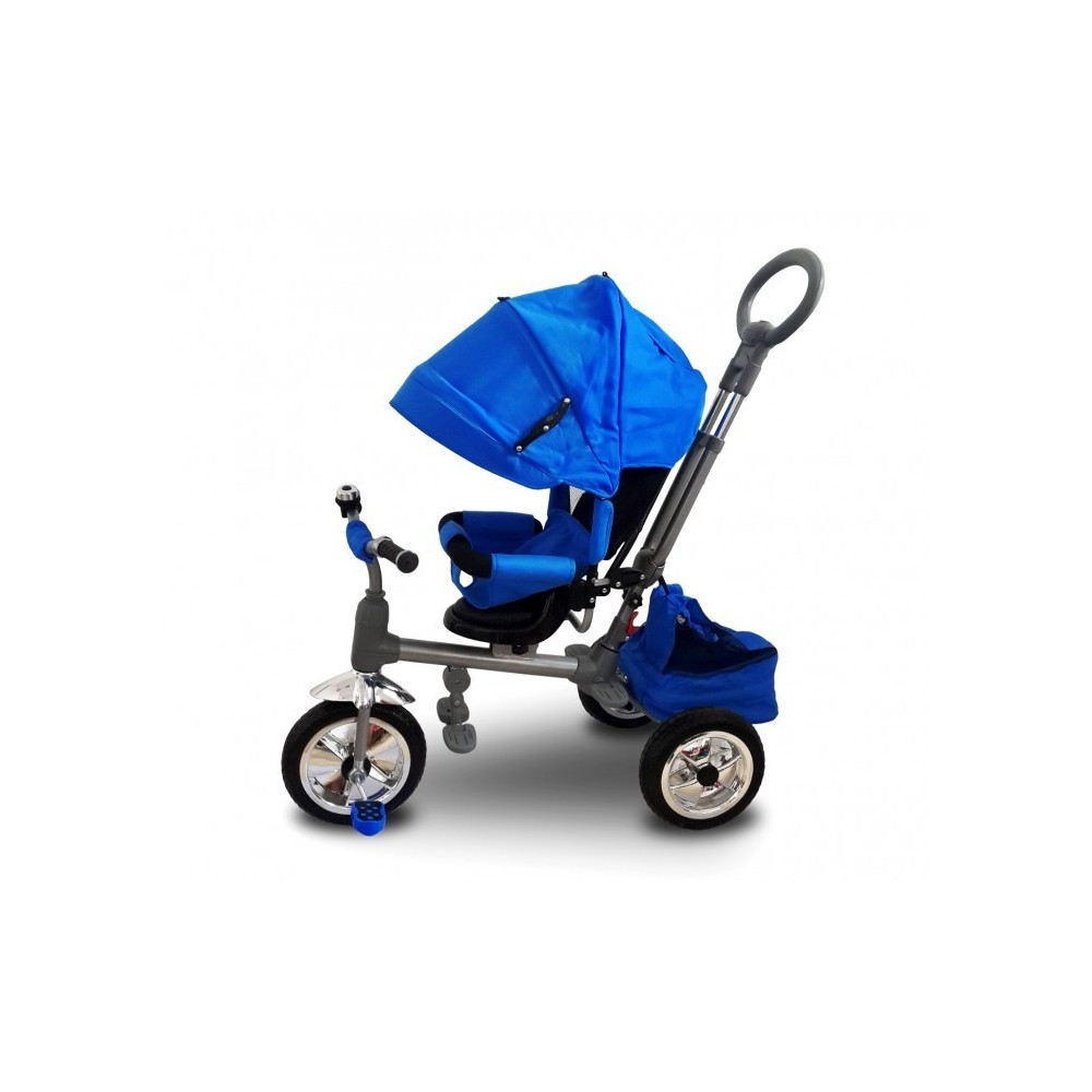 LT 857 Tricycle poussette à pédales enfants avec siège pivotant face aux parents