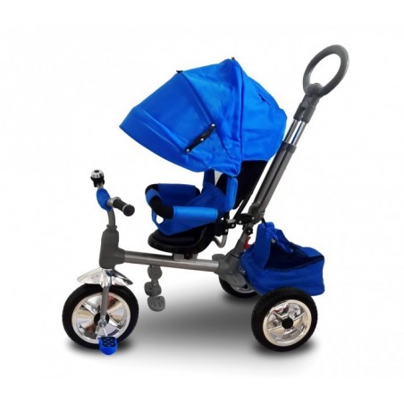 LT 857 Tricycle poussette à pédales enfants avec siège pivotant face aux parents