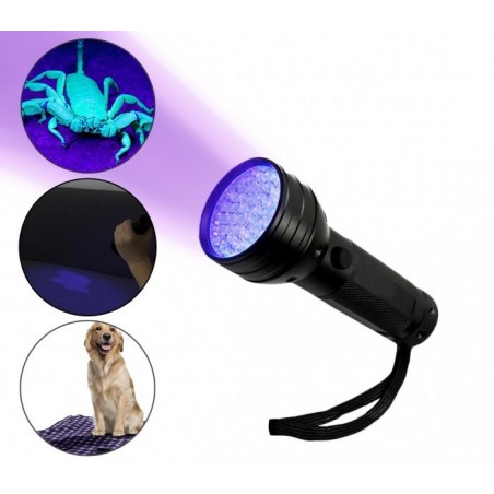 499440 Lampe torche d'inspection portable 51 LED UV pour les traces organiques