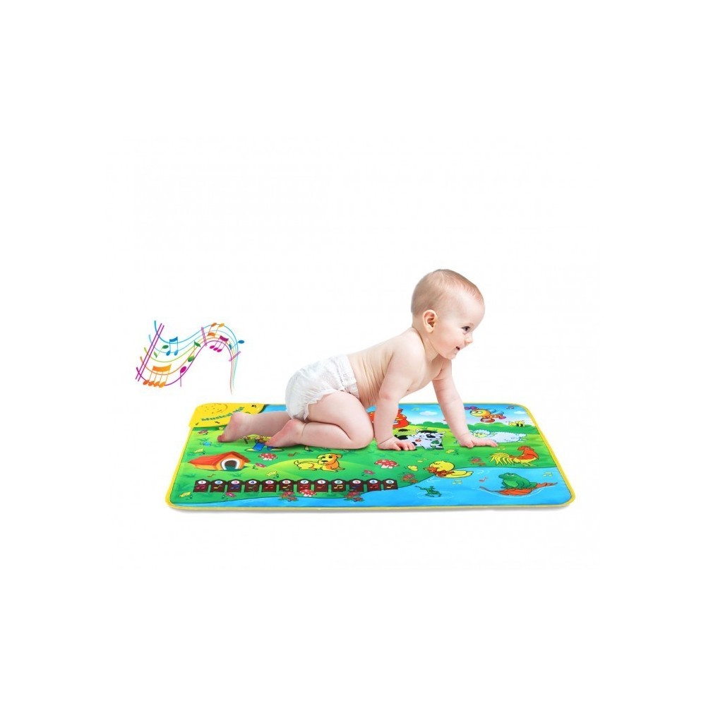 121775 Tapis musical jeu interactif BABY FARM avec mélodies et sons 75 x 50 cm
