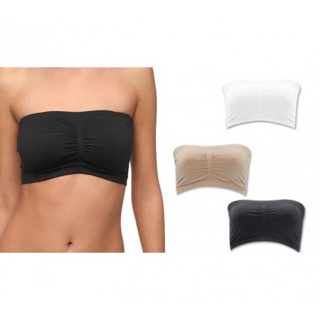 Ensemble de 3 soutiens-gorge bandeau push up - sans bretelles