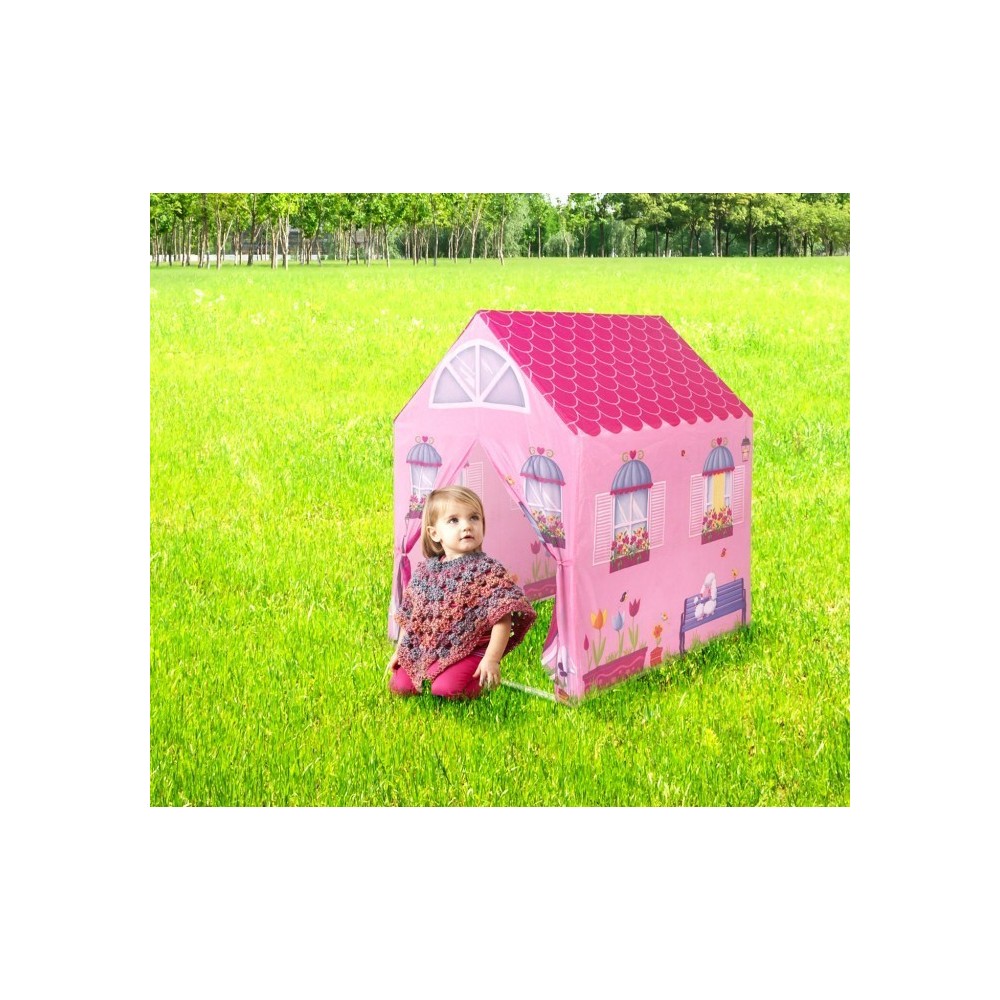 167117 Tente de jeu Maisonnette pour les filles 102x72x95 cm facile à assembler