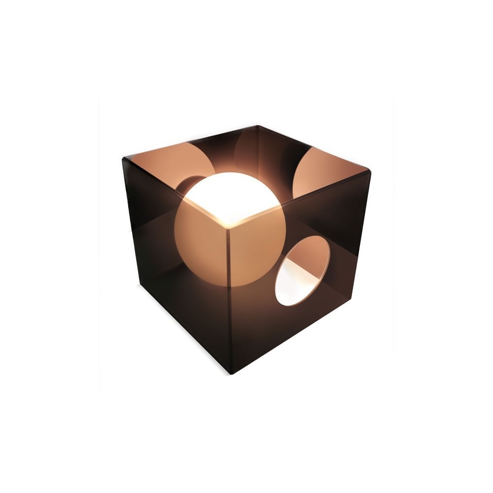 Table - Lampe design - Carré acrylique lucide