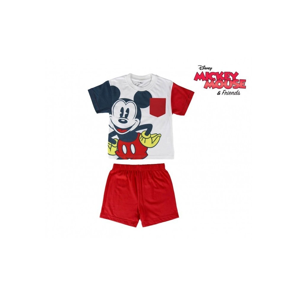 Pyjama d’été Mickey Mouse 22-1979 pour enfant en coton tailles du 2 au 6 ans