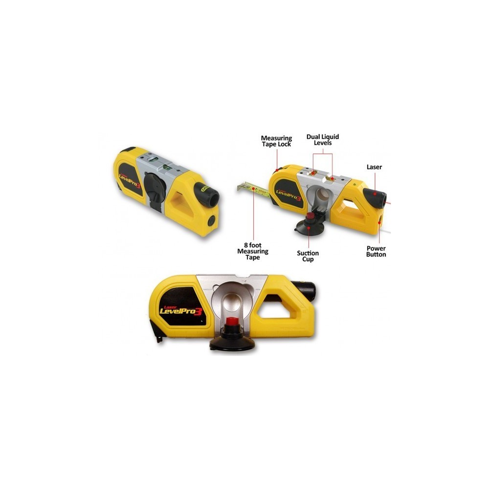 Niveau macon Laser Professional 3 en 1 avec...