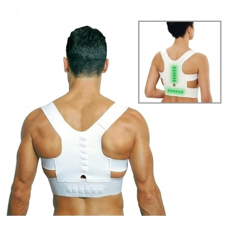 Support de soutien 12 aimants de correction de la posture de l'épaule dos Support de soutien 12 aimants de correction de la posture de l'épaule dos