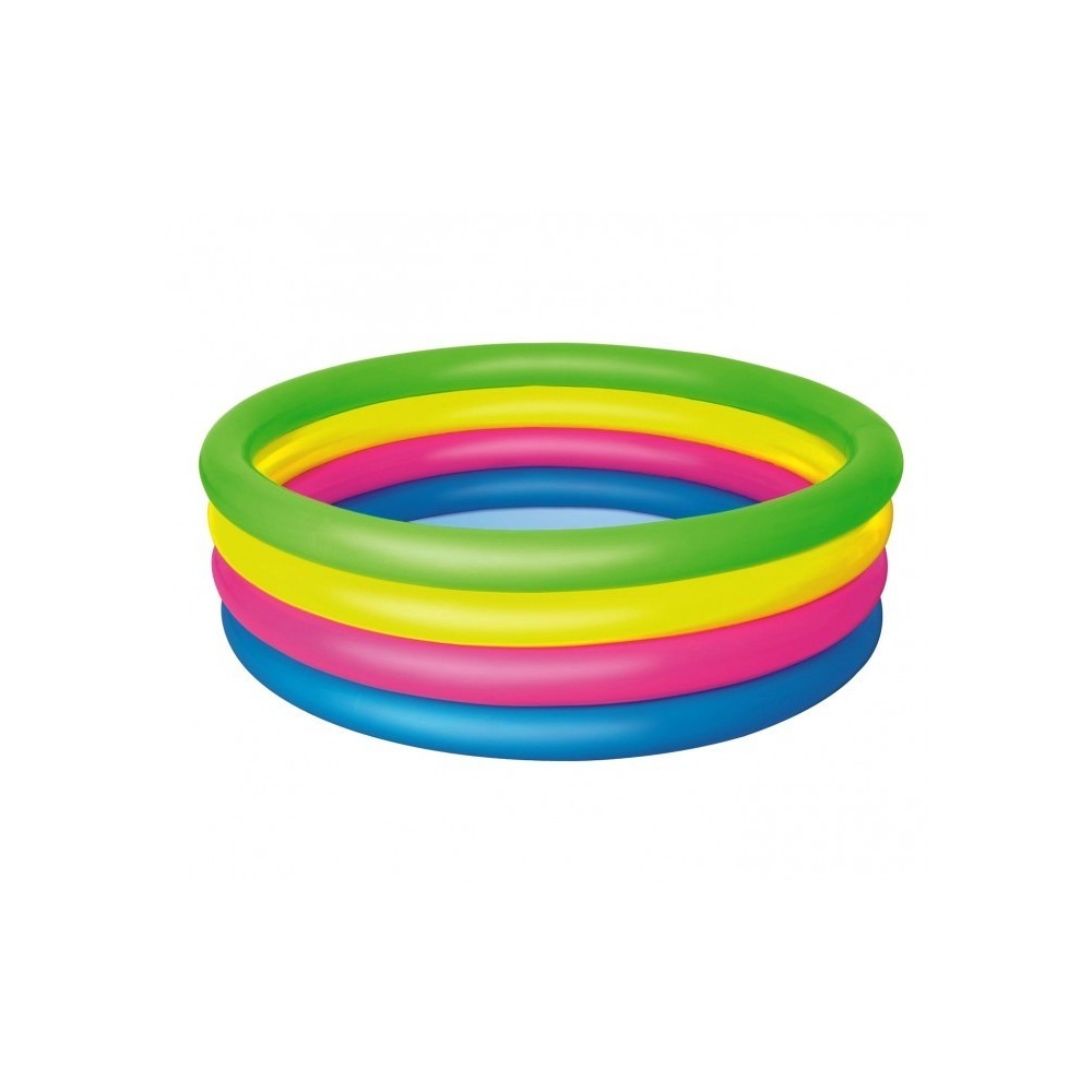 51117 - Piscine gonflable - arc en ciel - Bestway 4 anneaux 157 x 46 cm