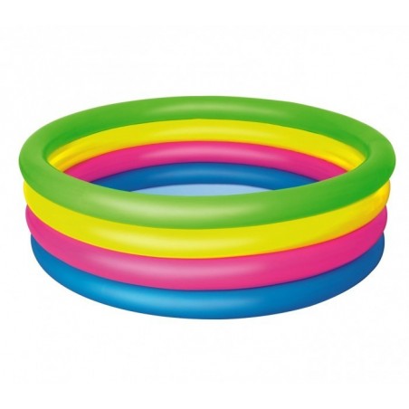 51117 - Piscine gonflable - arc en ciel - Bestway 4 anneaux 157 x 46 cm