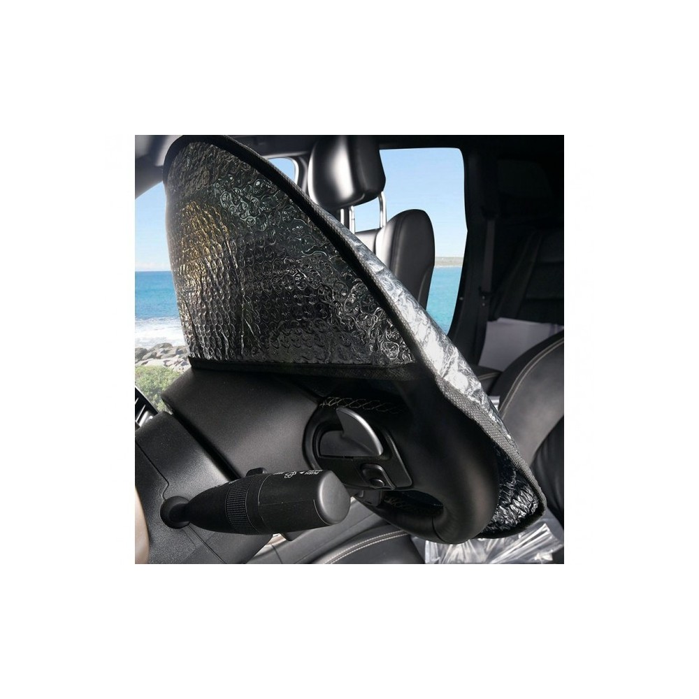 055878 Couvre-volant pare-soleil en aluminium pour la voiture 49 x 44.5 cm