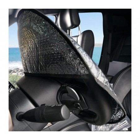 055878 Couvre-volant pare-soleil en aluminium pour la voiture 49 x 44.5 cm