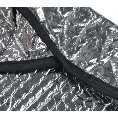 055878 Couvre-volant pare-soleil en aluminium pour la voiture 49 x 44.5 cm