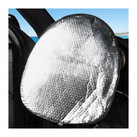 055878 Couvre-volant pare-soleil en aluminium pour la voiture 49 x 44.5 cm
