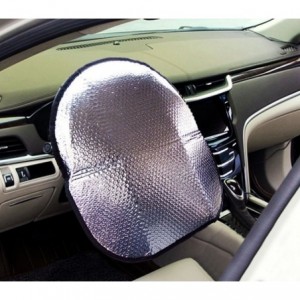 055878 Couvre-volant pare-soleil en aluminium pour la voiture 49 x 44.5 cm