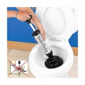Déboucheur WC-  de tuyaux  à pompe manuelle sans aucun... 2