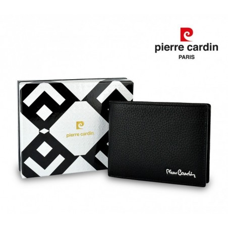 8805 TILAK11 portefeuille homme avec porte monnaie cuir véritable PIERRE CARDIN