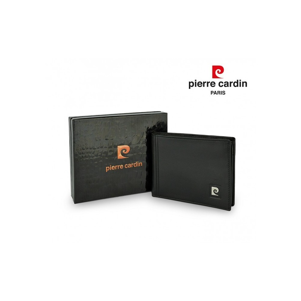8866 TILAK08 portefeuille homme avec porte monnaie cuir véritable PIERRE CARDIN