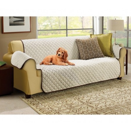 015571 Protège-canapé matelassé double face Imperméable anti-tâches 4 places 015571 Protège-canapé matelassé double face Imperméable anti-tâches 4 places
