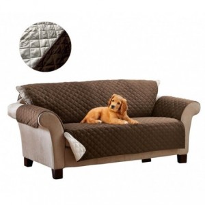 015571 Protège-canapé matelassé double face Imperméable anti-tâches 4 places