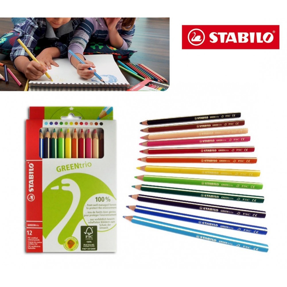 Pack de 12 crayons en bois Stabilo