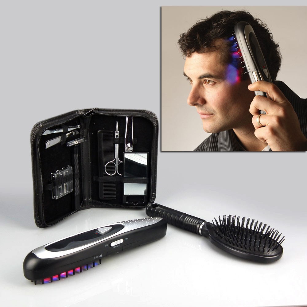 Ensemble de brosse électrique anti-chute de cheveux avec accessoires