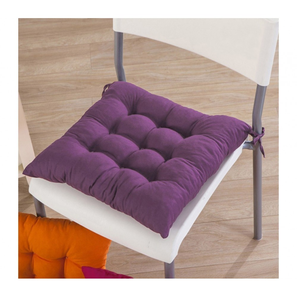 Set de 4 coussins chaise modèle LORELAI 40 x 40 cm en plusieurs couleurs