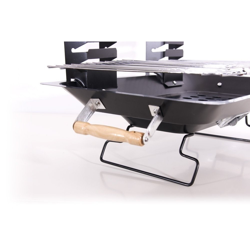 Barbecue de table à charbon deux grilles 43x25 cm mod KALBARRI de BBQ COLLECTION