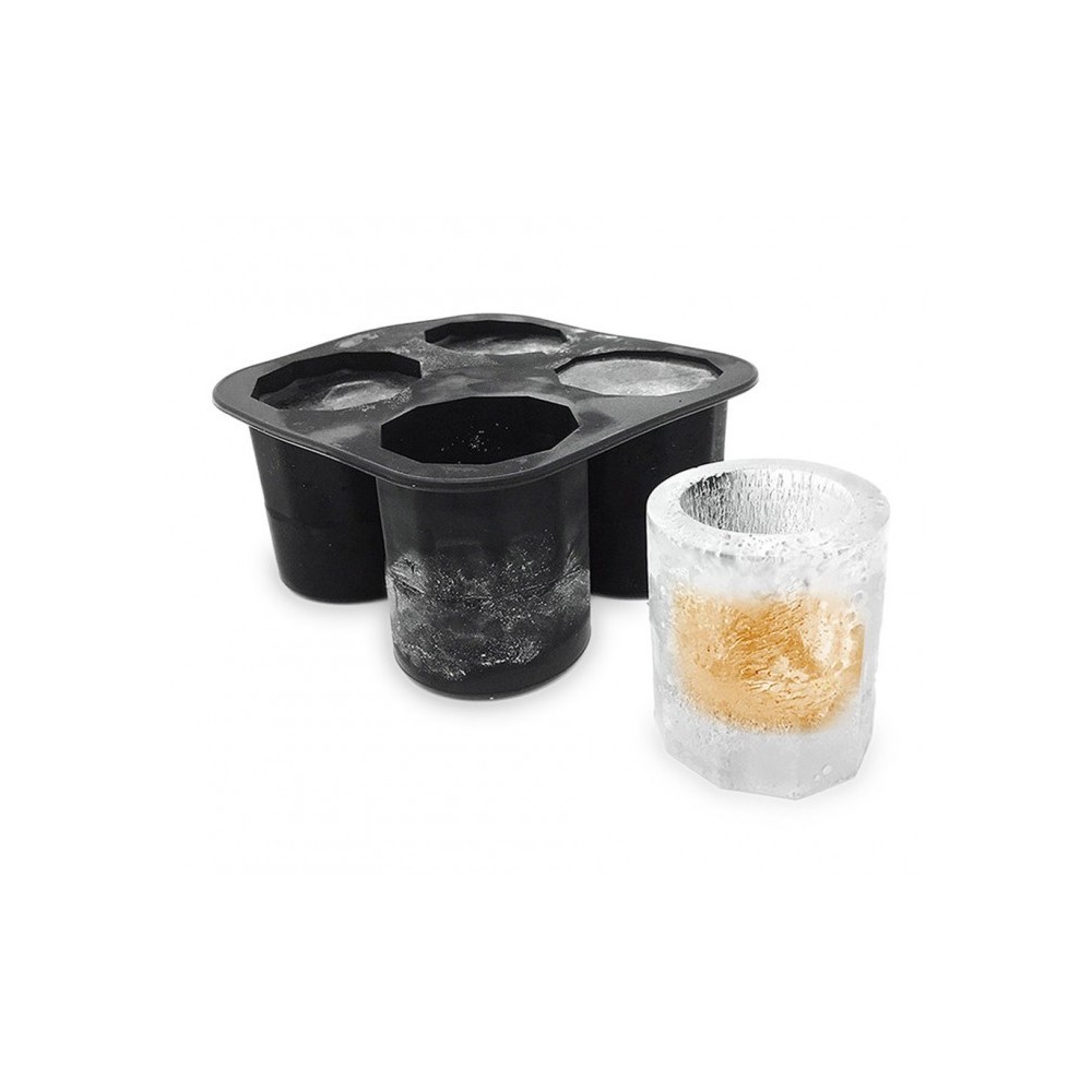 4218 Moule en silicone 4 verre de glace shooters 10 x 10 x 5,5 cm