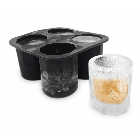 4218 Moule en silicone 4 verre de glace shooters 10 x 10 x 5,5 cm