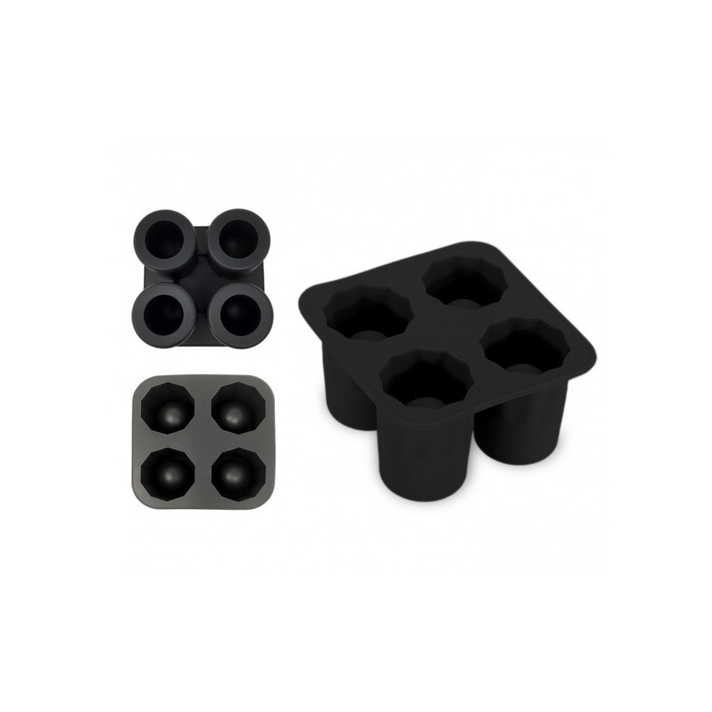 4218 Moule en silicone 4 verre de glace shooters 10 x 10 x 5,5 cm