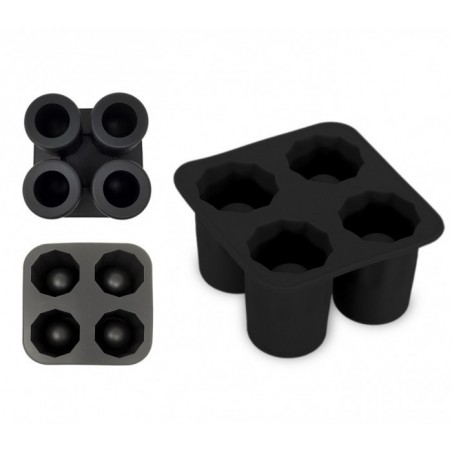 4218 Moule en silicone 4 verre de glace shooters 10 x 10 x 5,5 cm
