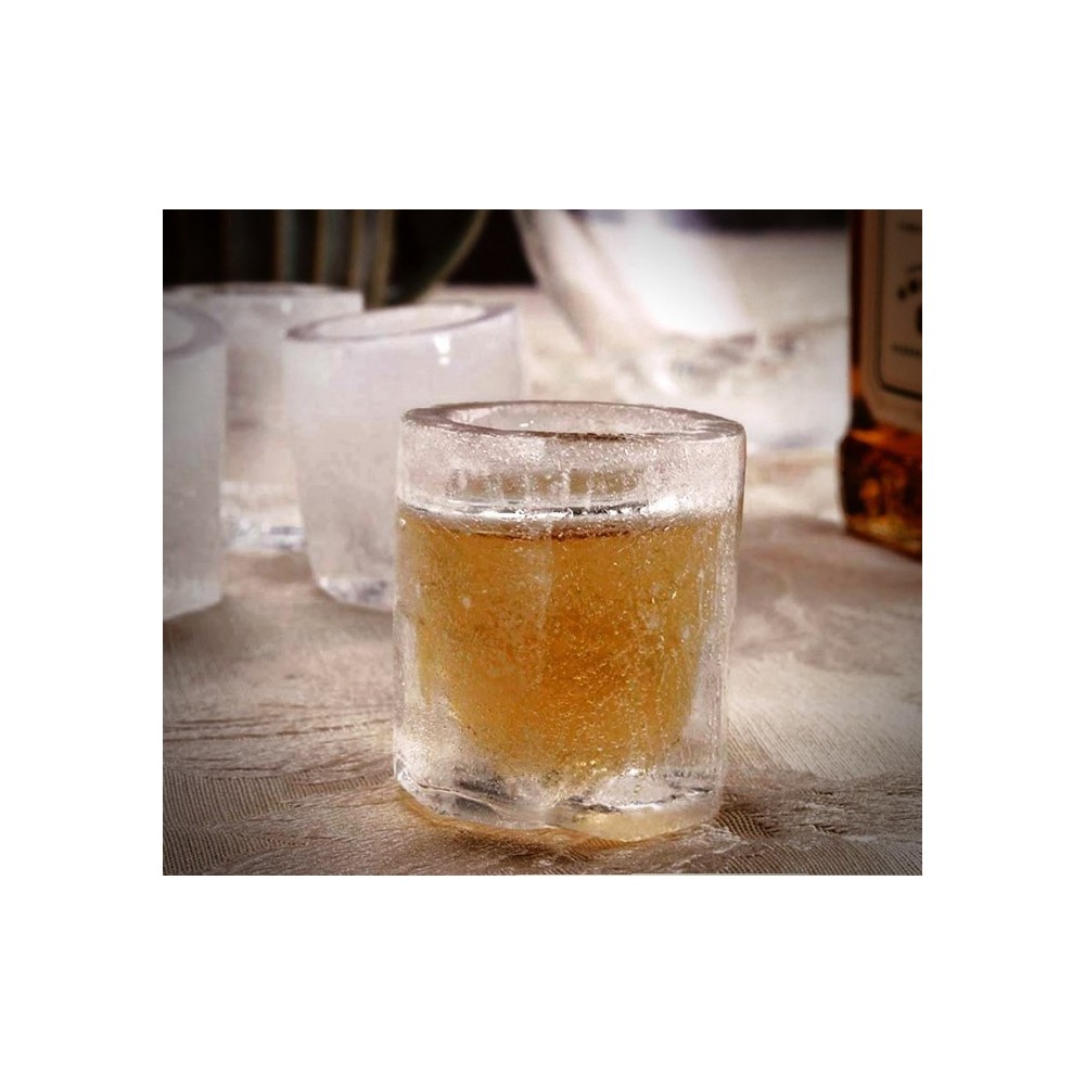 4218 Moule en silicone 4 verre de glace shooters 10 x 10 x 5,5 cm