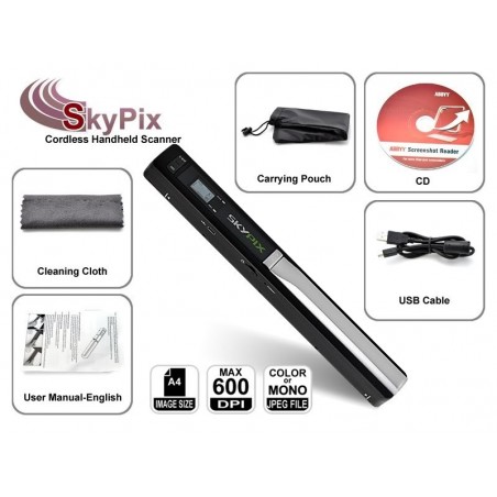 Scanner de poche - Wireless - a4 900 dpi SkyPix
