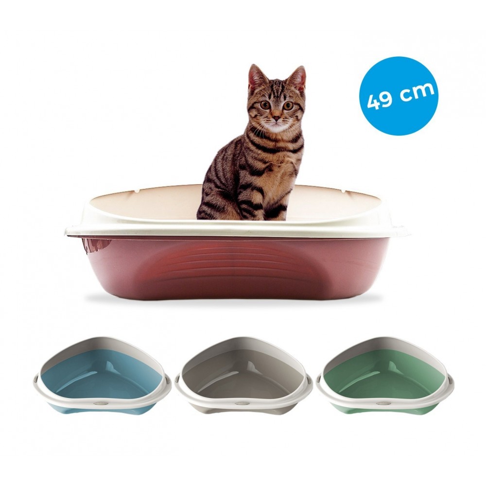 Bac A Litiere D Angle Pour Chats Shuttle Angolare 49cm Plusieur