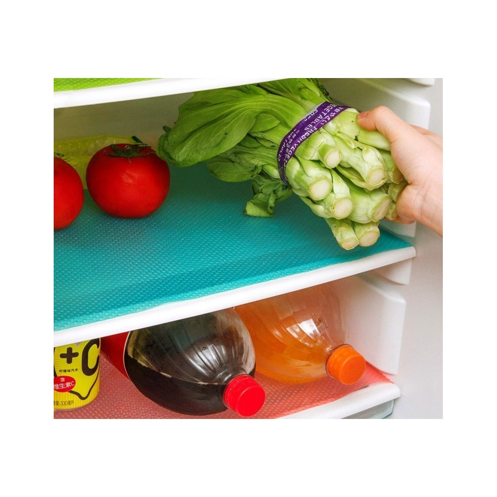 4220 Lot de 3 tapis de réfrigérateur anti-humidité fruits et légumes