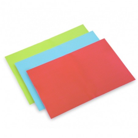 4220 Lot de 3 tapis de réfrigérateur anti-humidité fruits et légumes