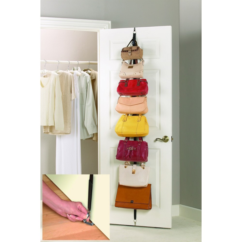 Organisateur porte sac 16 crochets pour suspendre le sac foulards et chapeaux