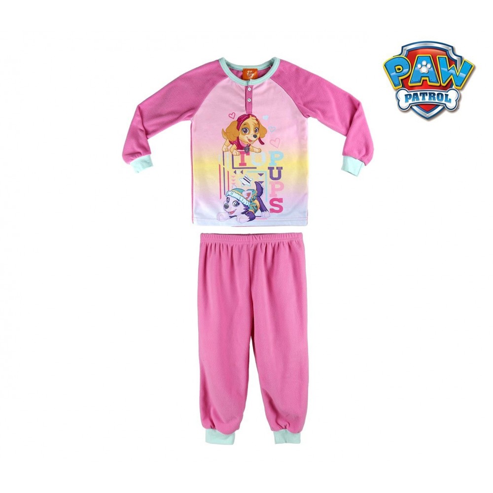 2200002309 Pyjama enfant imprimé Paw Patrol Skye en polaire chaud de 3 à 6 ans