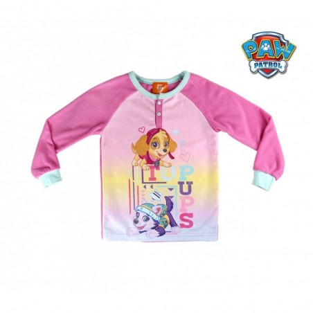 2200002309 Pyjama enfant imprimé Paw Patrol Skye en polaire chaud de 3 à 6 ans