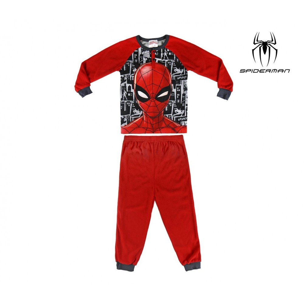2200002312 Pyjama enfant imprimé Spiderman en polaire tailles 3 à 6 ans