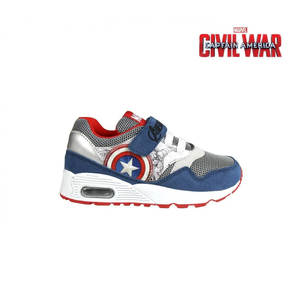 2300002599 Baskets à scratch pour enfant Captain America idéal pour l'école