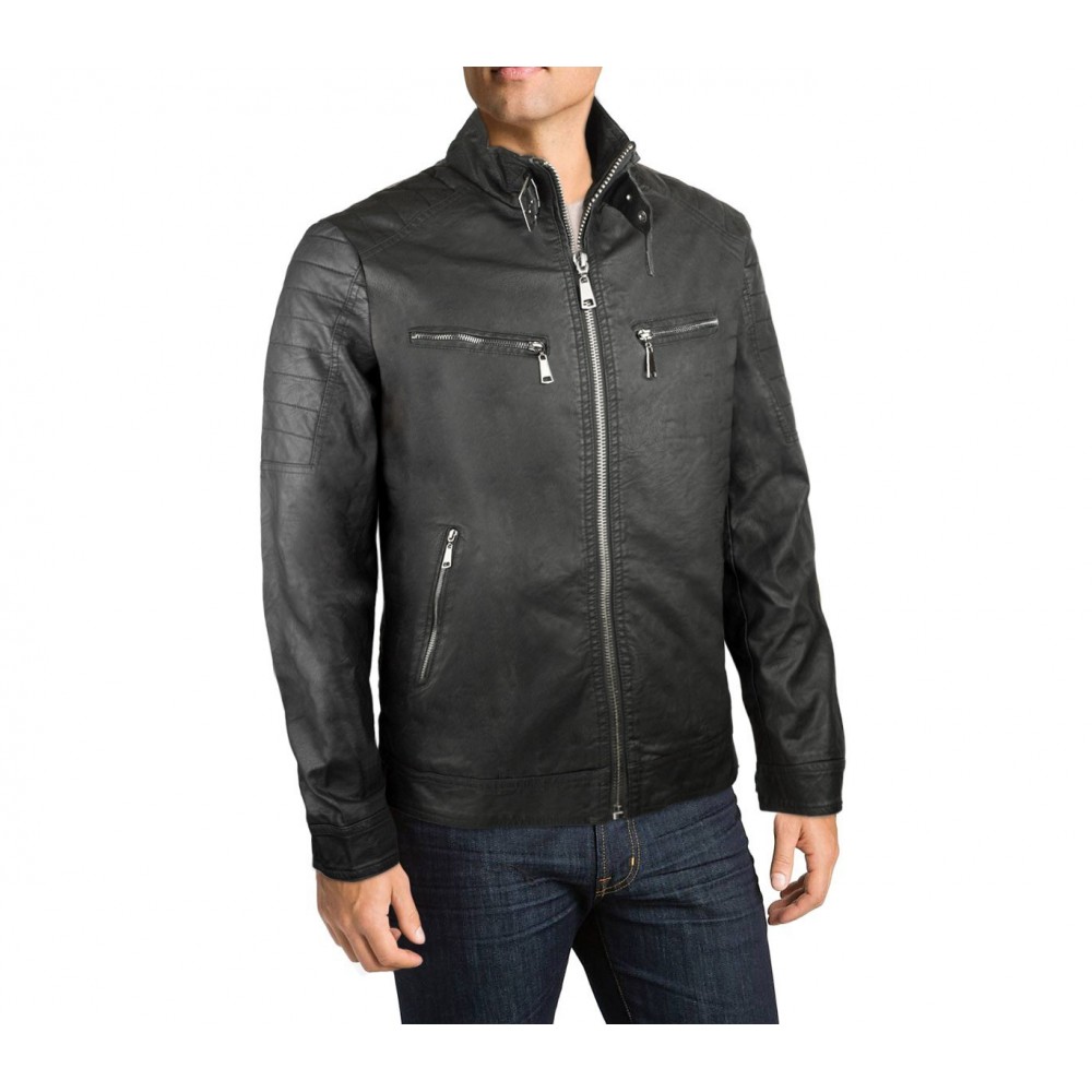 L180 Veste en imitation cuir pour homme modèle JASS